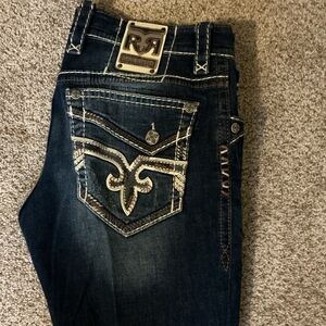 Men’s rock, revival jeans